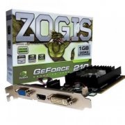 Placa de Vídeo GT210 Zogis GeForce 1GB DDR3 64Bits PCI-E 1066MHz HDMI DVI