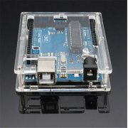 Case de Acrílico para Arduino UNO R3 ransparent Acrylic Case Shell Enclosure Computer Box For Arduino UNO R3