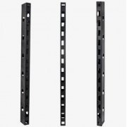 Raker guia de cabos vertical 40U preto Organizador Lateral Para Open Rack Simples - Rack Torre