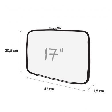 Capa para notebook basic 17 preto