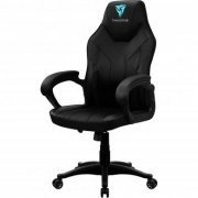 THUNDERX3 Cadeira Gamer EC1 Preta Suporta até 150kg Couro Sintético Premium com detalhes em fibra de carbono.