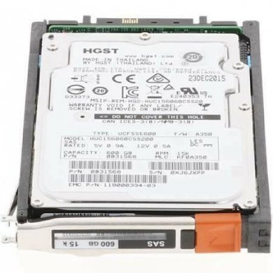 DELL EMC HD 600GB 15K 2.5 SAS 6Gbs