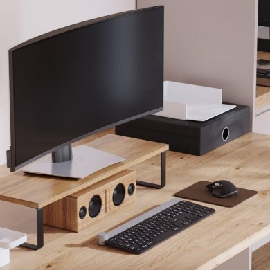 Reliza mousepad retangular courino marrom