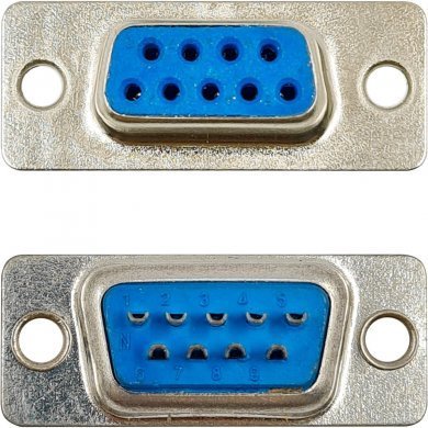012.0002.90001 10x unidades conector Serial RS-232 DB9 femea