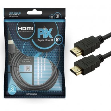 Pix Cabo HDMI 2.1 8K Gold HDR Chip SCE 1.5 metros