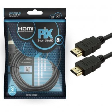 018-1015 Pix Cabo HDMI 2.1 8K Gold HDR Chip SCE 1.5 metros