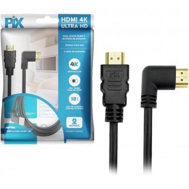 018-3322 Pix Cabo HDMI 2 Metros 2.0 4K Ultra HD 3D
