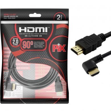 018-3322 Pix Cabo HDMI 2 Metros 2.0 4K Ultra HD 3D