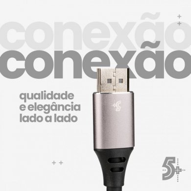 Cabo DisplayPort 1.4 8K HDR Gold 1.8 metros
