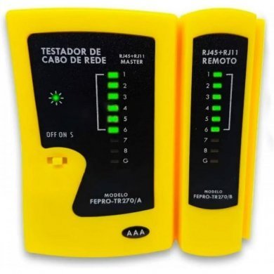 01978 Exbom Testador de Cabos de Rede UTP/STP RJ45 RJ11