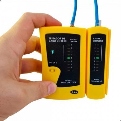 01978 Exbom Testador de Cabos de Rede UTP/STP RJ45 RJ11