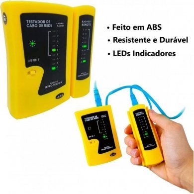 01978 Exbom Testador de Cabos de Rede UTP/STP RJ45 RJ11