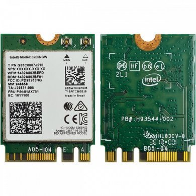 Placa Wi-Fi Bluetooth Intel Dual Band Wireless-AC 8265NGW