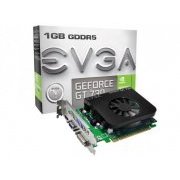 Placa de Vídeo EVGA GT730 1GB 128Bit DDR5, NVIDIA GT MAINSTREAM, 96 Cuda Cores, DVI HDMI e VGA, Low Profile