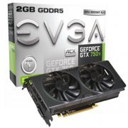 Placa de Vídeo EVGA GTX 750Ti ACX 2GB 256Bits 5400MHZ 1059MHZ 640 CUDA Cores HDMI