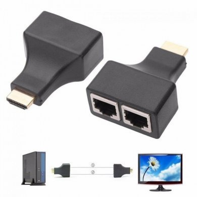 Extensor HDMI por cabo de rede RJ45 CAT5E/6