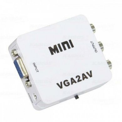 Exbom conversor entrada VGA para saida AV RCA HD