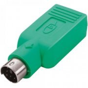 Adaptador PS2 Macho para USB-A Femea Conecte um Mouse USB em uma Porta PS2