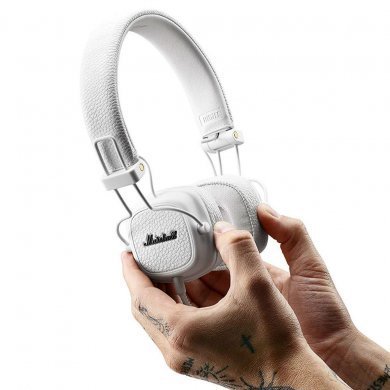 04091113 Marshall Headphone Major II White com fio