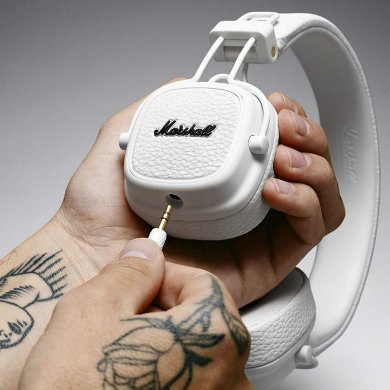 04091113 Marshall Headphone Major II White com fio