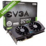 Placa de Vídeo EVGA GeForce GTX 970 ACX NVIDIA 4GB DDR5 256Bits PCI-E 3.0 16x