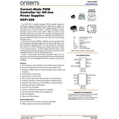 05006-00013500 10x Ci Controlador PWM NCP1250 NCP1250BSN65 SOT23-6