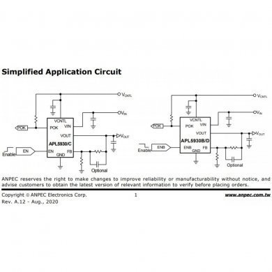 06007-00490100 Ci APL5930C regulador linear LDO Ultra Low Dropout 3A