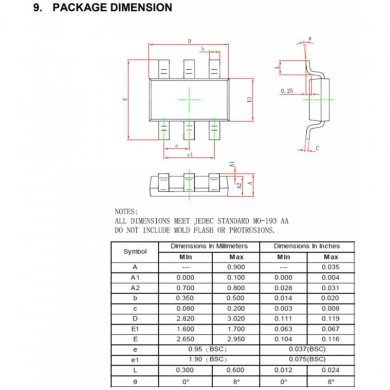 06016-00160000 Kit 2x Ci NCT3527U SOT23-6 chave de potencia SOT23-6