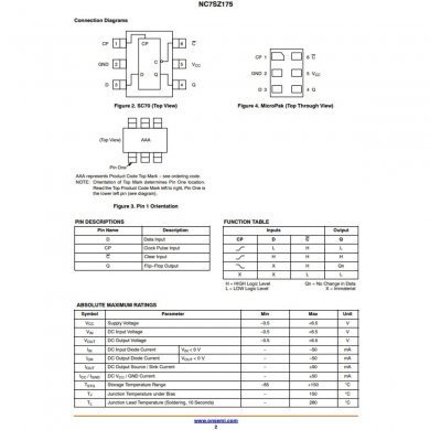 06018-04210200 5x Ci Z75F NC7SZ175 D-Type Flip Flop SC-70