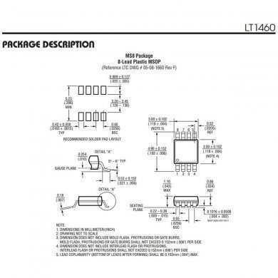 06023-00350000 Ci LT1460 LTAB LTABF LT1460FCMS8-2.5 2.5V 40mA
