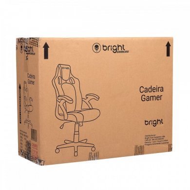 0605 Bright Cadeira Gamer Amarela e Preta
