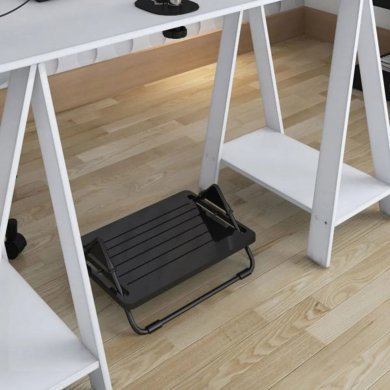 060900 Suporte ergonomico para pés NR17  em MDF até 15kg preto