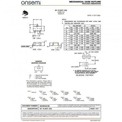 07005-01740000 10x Transistor Mosfet TS NTS2101P P-Ch 8V 1.5A SOT-323