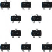 10x Transistor Mosfet TS NTS2101P P-Ch 8V 1.5A SOT-323 marcação de lote no componente: TS 4