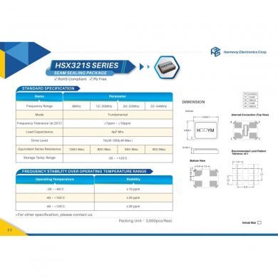 07009-00131300 10x Xtal Cristal 27Mhz 10pF 10ppm SMD Marking H270H