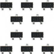 10x Diodo Schottky BAT54A Dual Catodo 30V 200mA SMD SOT-23-3 marcação de lote no componente: KL2 EN