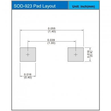 07024-00640000 8000x Diodo Schottky BAT54TM 30V 200mA SOD923