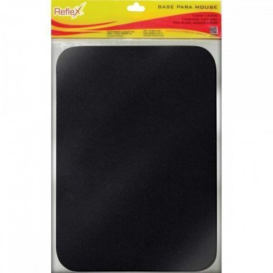 Mousepad tecido emborrachado preto 23x16cm