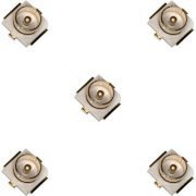 5x Conector RF coaxial SMT 50 Ohms 1.25mm 0 a 6Ghz Coaxial Connector MCX V PCB JACK kit com 5 unidades