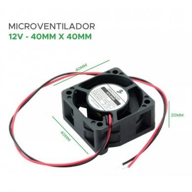 075-2040 Cooler 12V 0.12A 40x40x20mm 7400 RPM