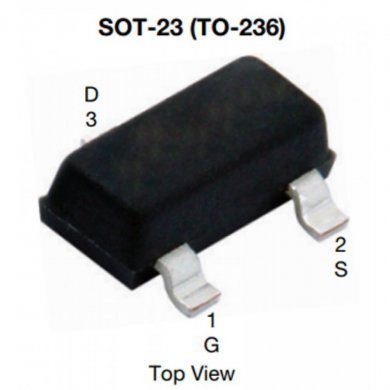 10x N-Mosfet SI2304DDS-T1-GE3 30V 3.6A SOT-23