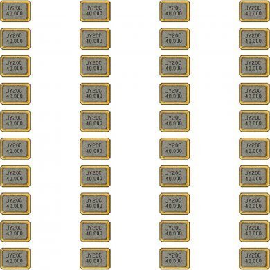 07G010211920-40X 40x Cristal Oscilador 40Mhz 15pF 10ppm SMD 4 terminais