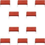 10x Capacitor de Poliester MEF 474K 630V 470nF ou 0,47µF terminal PTH de 4.5mm / 28.8 x 13.5 x 6.8 mm