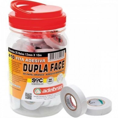 Adelbras fita dupla face papel 410 12mmx10m