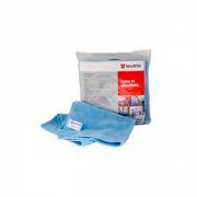 Wurth PANOS DE MICROFIBRA 4 Unidades 40 x 40cm Cor Azul / Não solta resíduos / Não risca / Não Mancha