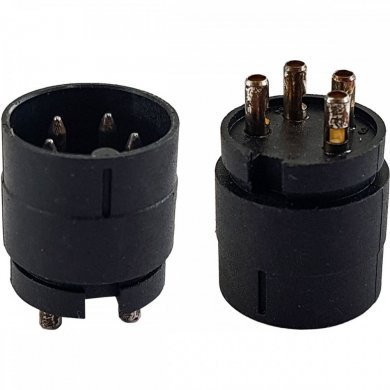 0901370204 Conector macho M16 com 4 terminais