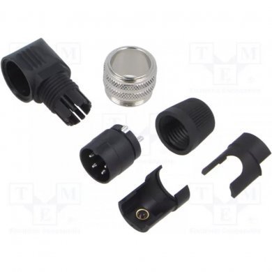 Conector fêmea M16 com 4 terminais