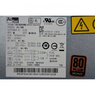 0B56108 Fonte Lenovo 240w ThinkCentre A75 M73