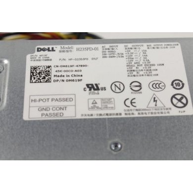 0D233N DELL Fonte Genuina Optiplex 360 380 235W