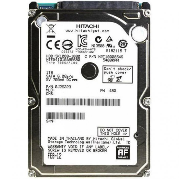 0J26223 HGST HD 1TB Travelstar Sata 5400RPM 6GBP/S